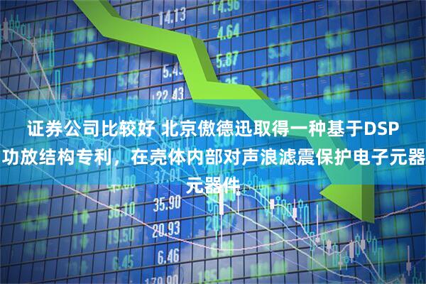 证券公司比较好 北京傲德迅取得一种基于DSP的功放结构专利，在壳体内部对声浪滤震保护电子元器件