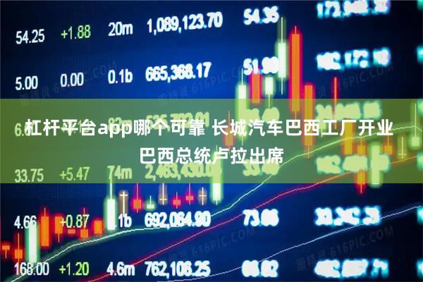 杠杆平台app哪个可靠 长城汽车巴西工厂开业 巴西总统卢拉出席